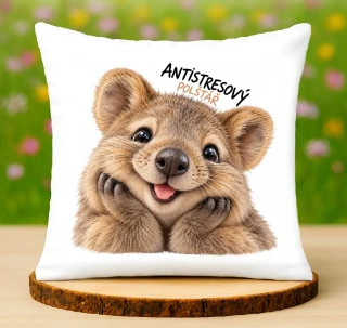 Antistresový polštář Klokan quokka